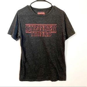 Stranger things graphic tee size xl black